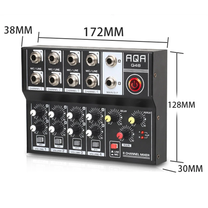 Audio Mixer Professional 8 Cha - огляд і ціна Graded Card Display