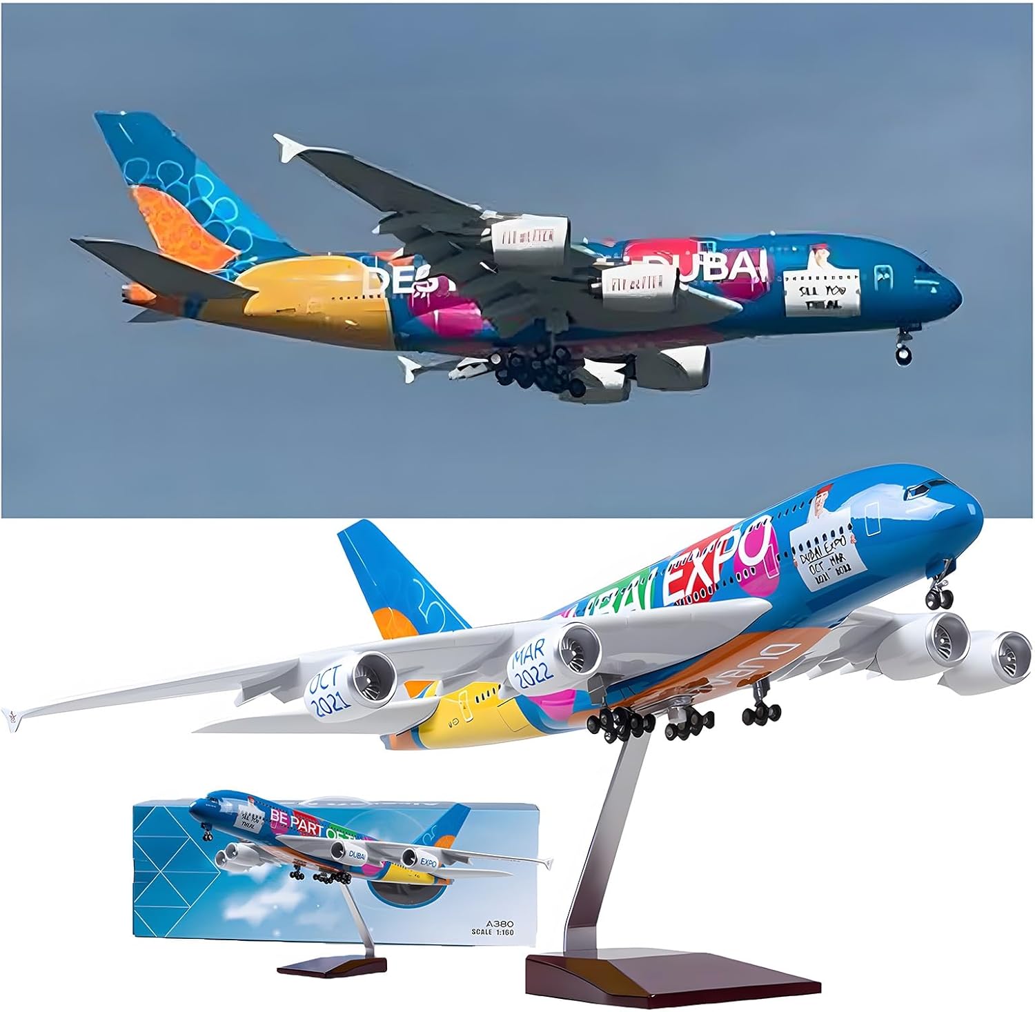 1:160 Scale Large Child Toy Ai - огляд і ціна Model Airplane Plastic
