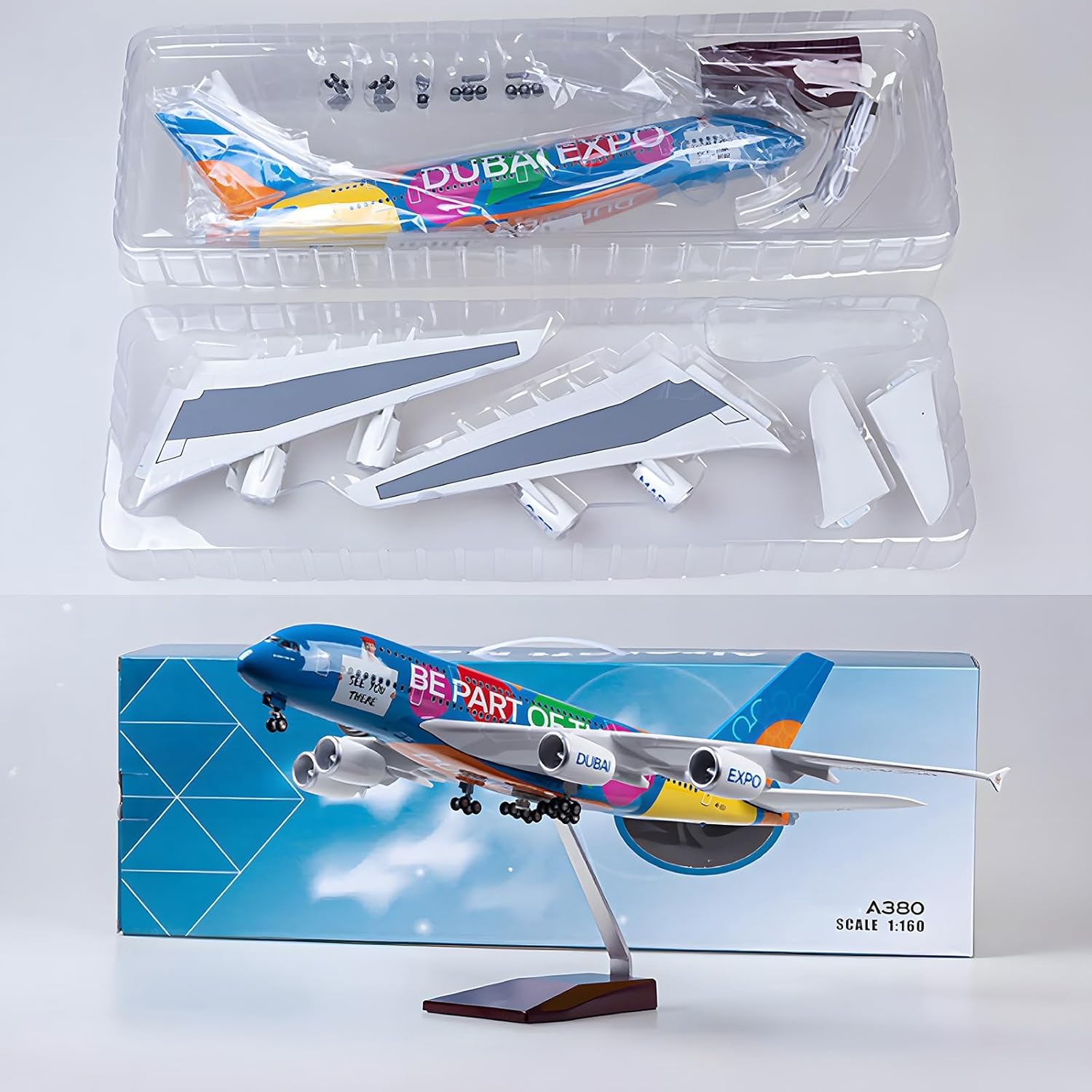 1:160 Scale Large Child Toy Ai - огляд і ціна Model Airplane Plastic