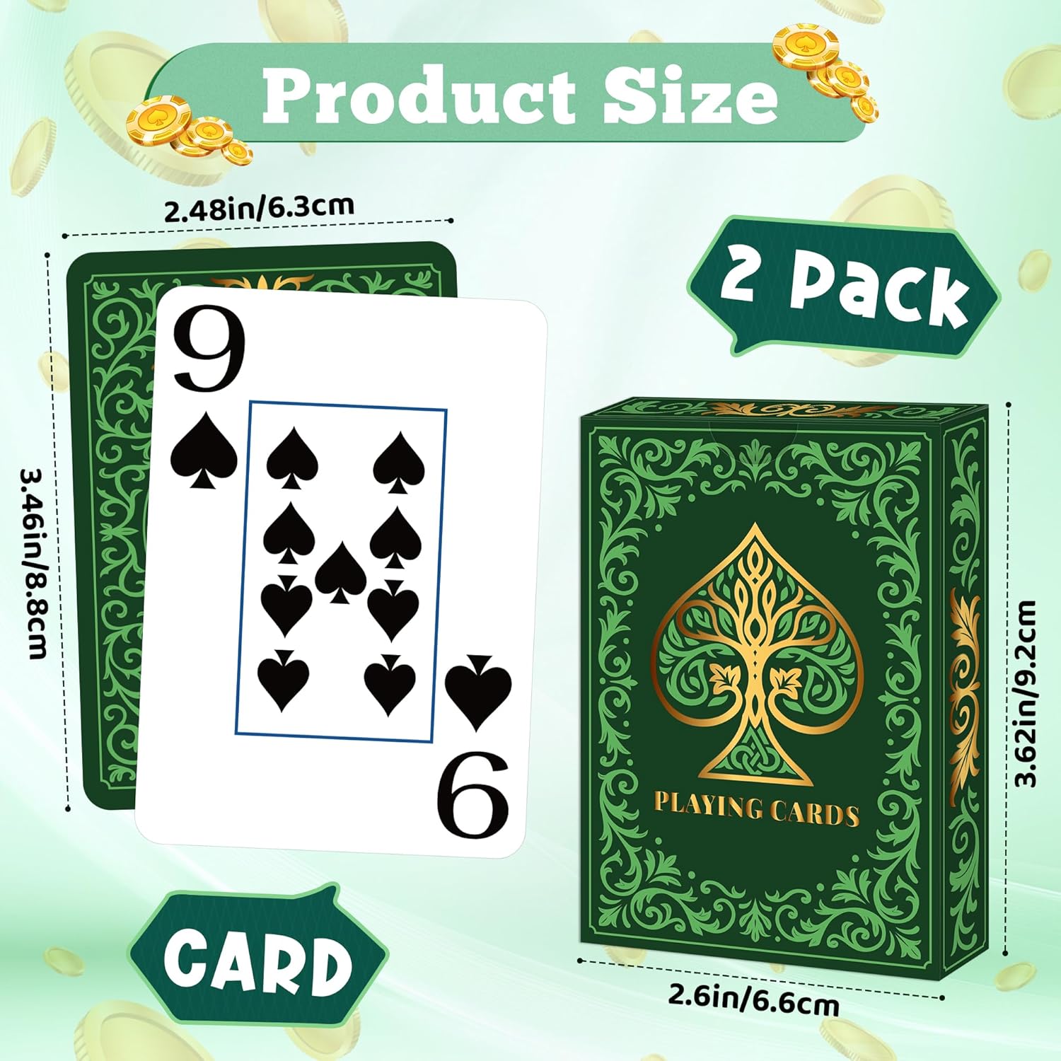 2 Pack Playing Cards | Large P - огляд і ціна Graded Card Display